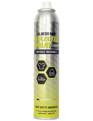 Invisible bright reflective spray albedo100